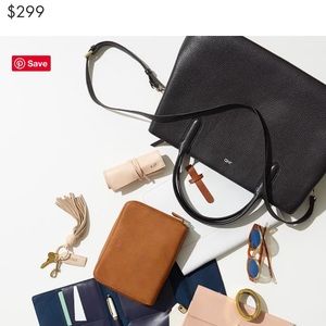 Caroline Leather Bag, Black - no monogram